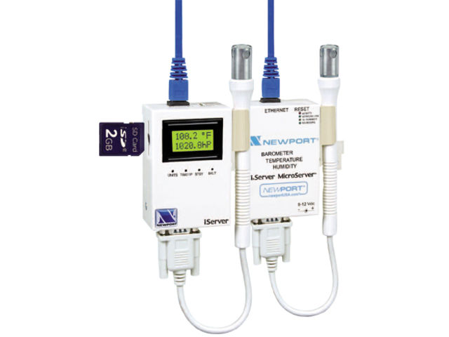 Transmitter für barometrischen Druck, Temperatur und Feuchte mit TCP/IP-Ausgang zur Wandmontage