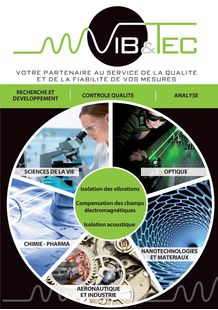 VIB et TEC Laborbroschüre : Schwingungstechniks und Magnetfeld-Kompensationssystemen