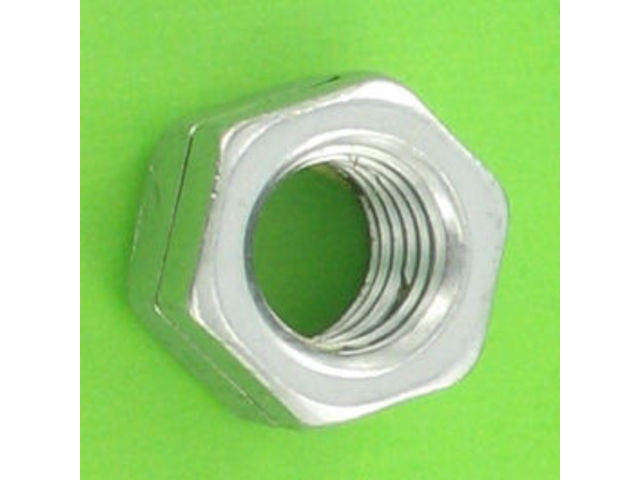 Muttern : Sicherungsmuttern - Sicherungsmutter mit einfachem Schlitz - Selbstsichernde Muttern H100 Stahl Weiß verzinkt