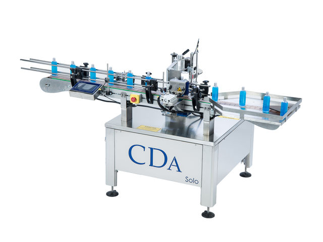 Automatische Etikettiermaschine für zylinderförmige und konische Produkte - Modell Solo