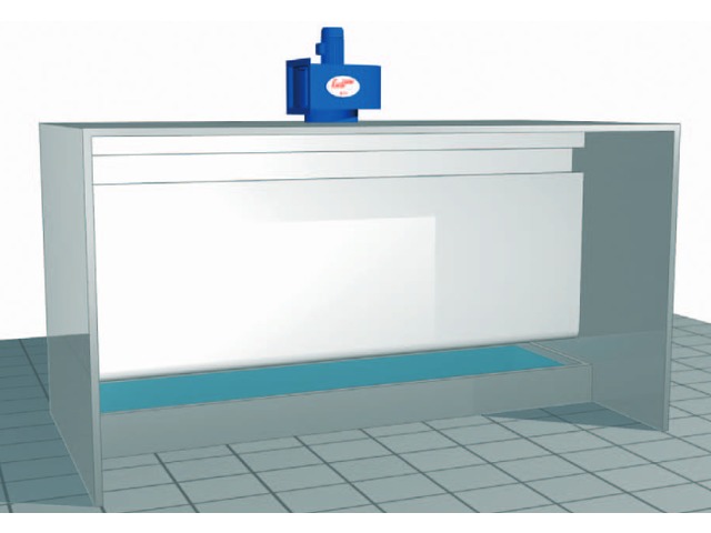 Flüssige Lackierkabine mit Vertikal Ventilation