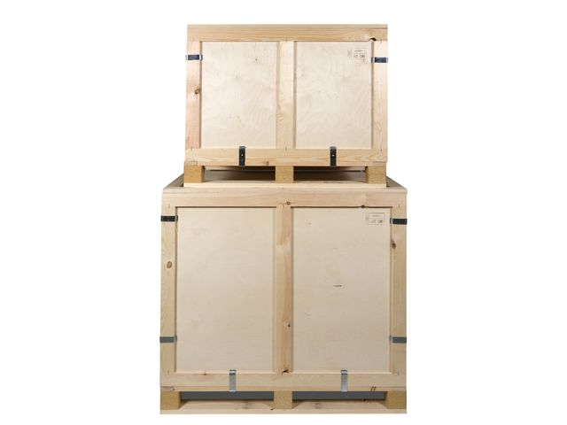 Wiederverwertbare faltkiste aus sperrholz | CLIP BOX