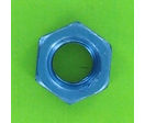 Muttern : Sechskantmuttern - Sechskantmuttern  0.8D - Sechskantmuttern Aluminium DIN 934 - Blister mit 5 Sechskantmuttern P40 Blau eloxiert