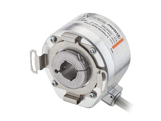 Drehgeber Absolut Multiturn Sendix F5883M, SSI, gray, binär, Ø 58 mm, optisch, Hohlwelle .