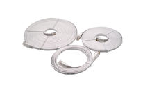 RJ45 CAT6 Flaches Netzwerk Kabel - Ethernet - 10 m - Weiß