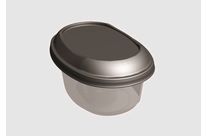  Eingespritzte, siegelfähige, ovale Kunststoffschale für Ihre Eisprodukte,  Sorbets, Butter, Margarine, Soßen, Aufstriche…