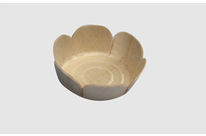 Runde, tiefgezogene Holzschale für Kuchen, Kräuter, Käse,  Schokolade, Hefegebäck, Desserts, Pökelwaren, Fleisch…