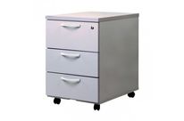 Schubladenblock aus Metall mit 3 Schubladen