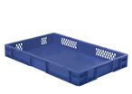  Stapelbehaelter Dina 75 2 blau 600 x 400 x 75 mm