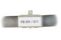 Etikettenträger und Etiketten Blätter FB für Rohre und Kabel: FB 201 / FB 211