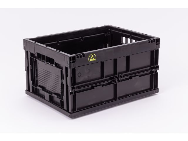 Leitfähige Faltbox Falter 4322 cond schwarz 400 x 300 x 220 mm