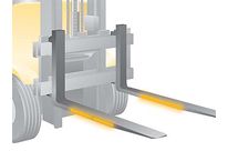 Gabelzinke mit Reflektoren