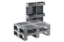 Palette Halbpalette 8060 - 1 reg. anthrazit 800 x 600 x 155 mm