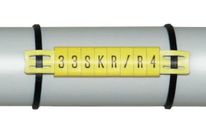 Kennzeichnungsringe PLIO® M-65 M2 in Raupenform zur Kennzeichnung der PLIO-Träger-M2