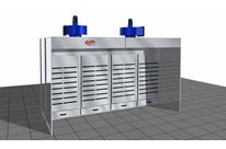 Kabinen für manuelles schmirgeln