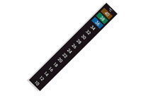 Reversible Temperaturaufkleber aus Flüssigkristall: mit dreifarbiger Analoganzeige