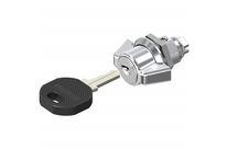 Kleiner Knebel-Vorreiber mit Zylinderschloss