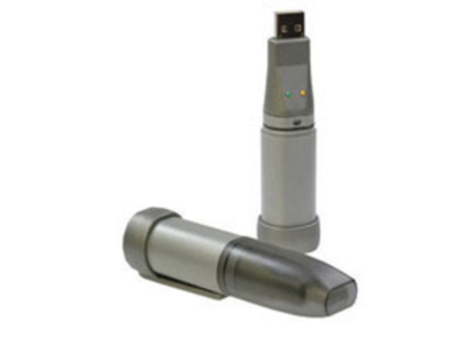 Datenlogger im USB-Stick-Format für Temperatur, relative Luftfeuchte, Taupunkt, Strom, Spannung