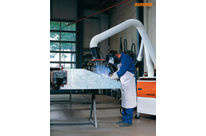 Schweißrauchfilter fahrbar mit 2 Absaugarmen