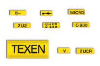 Kennzeichnungstüllen SILAVIA-TWIN Beschriftung nach Wunsch mit Schutzfilm