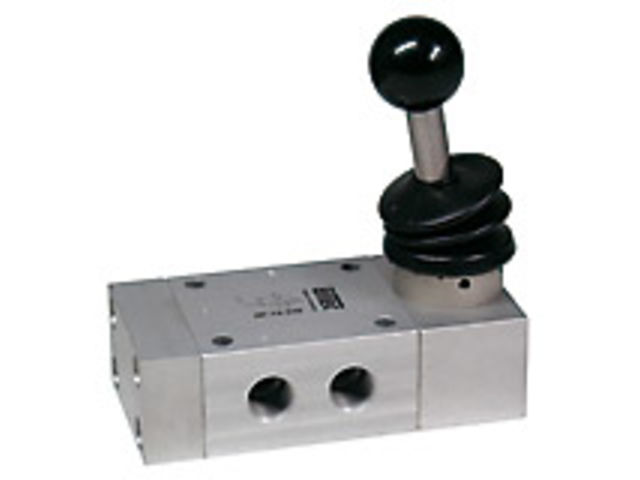 Handhebel-Ventile mit Federrückstellung