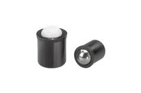 Federnde Druckstücke glatte Ausführung, Kunststoff