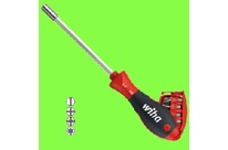 Wiha : WIHA Tournevis - Tournevis SoftFinish - Porte-Embout SoftFinish avec magasin de rangement Magnétique 1/4&quot;