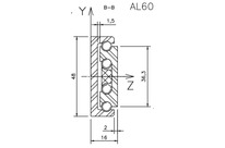 Linearführungen Aluminim D48