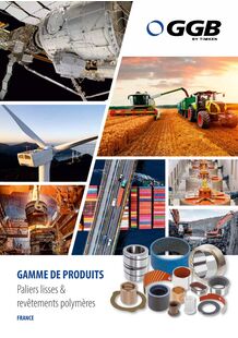 GGB Produktprogramm Gleitlager & tribologische Beschichtungen