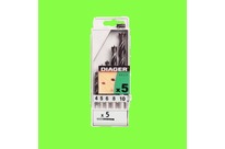 Werkzeug : Coffrets d&amp;#039;Outillages - COFFRET PLASTIQUE DE 5 MECHES BOIS