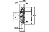 Teleskopschienen vollauszüge Stahl RA44