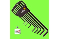 Wiha : WIHA- Clés Mâles - Clés Mâles Six Pans Pouciques - Jeu de Clés Mâles à Tête Sphérique Six Pans en Pouces étui Classic-8 pièces