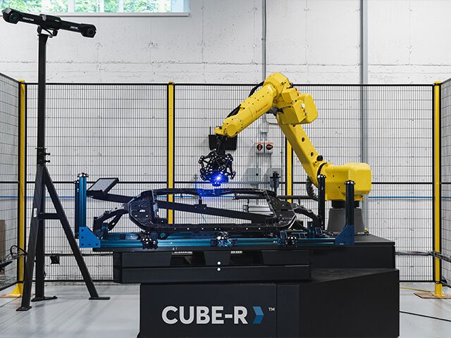 Tragbares koordinatenmessgerät CMM : Cube-R