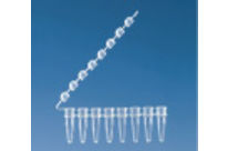 PCR 8er-Strips mit anhängendem Deckelstreifen, PP, autoklavierbar