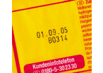 Standard-Codingfolie für die Auszeichung von Verpackungen: CS 500