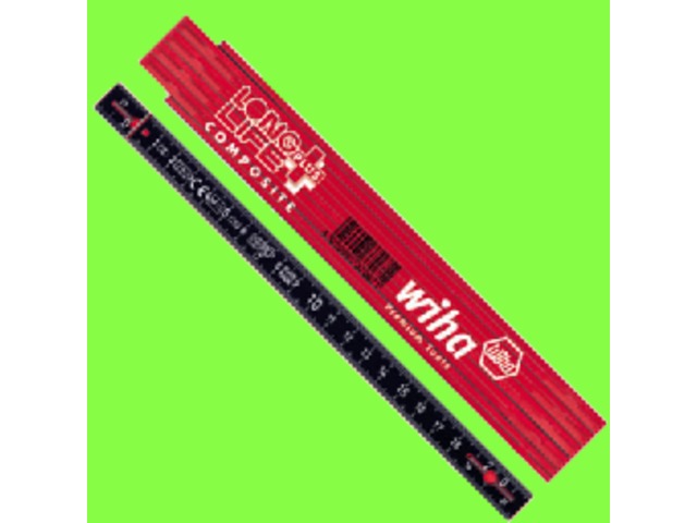 Wiha : WIHA Divers- Outils de Mesure- Massettes... - Outils de Mesure - Mètre Pliant Longlife Plus Composite 2m 10 Branches