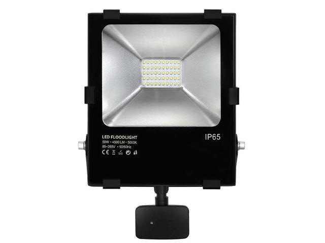 50W LED Fluter mit Präsenzmelder: ETI-FL50S-120