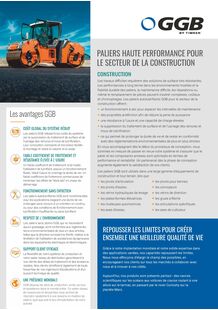 GGB Sell Sheet - Gleitlager für die Bauwirtschaft