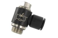 Platzsparende pneumatische Harzdurchflussregler