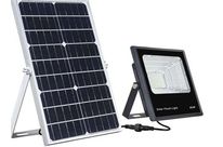 LED Solarscheinwerfer mit Dämmerungssensor und Fernbedienung: ETI-BS60-R