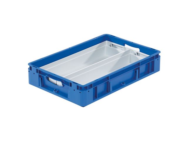 Einsatzbehälter silverline  1/2-Unterteilung, längs 560 x 178 x 80 mm 