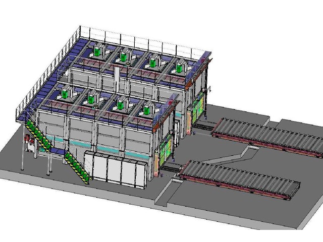 Kammerofen mit mobilem Fördersystem