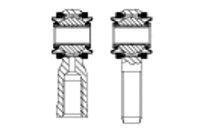 Gelenkköpfe Maßreihe K 2RS-Serie wartungspflichtig