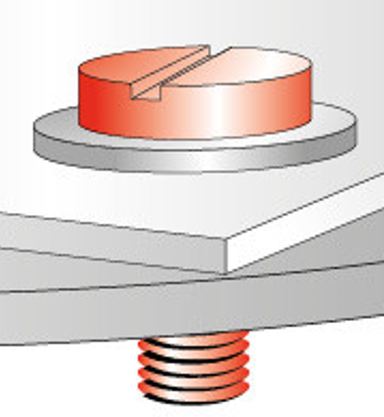 Flachkopfschrauben D10 - produit présenté par BÜLTE PLASTIQUES