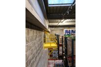 Sicherheits-Schleusengeländer Typ T mit drei klappbaren Rohren