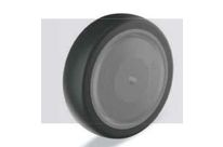 Räder mit dunkelgrauer Lauffläche aus thermoplastischem Elastomer Thermogrey® EP series