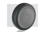 Räder mit dunkelgrauer Lauffläche aus thermoplastischem Elastomer Thermogrey® EP series
