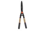 56 cm Hand-Heckenschere mit Holzgriff - Gewellte Klinge