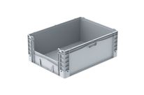 Großbehälter mit Entnahmeöffnung 800 x 600 x 320 mm : EURO-NORM basicline plus