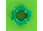 Muttern : Sechskantmuttern - Sechskantmuttern  0.8D - Sechskantmuttern Aluminium DIN 934 - Blister mit 5 Sechskantmuttern P40 Grün eloxiert